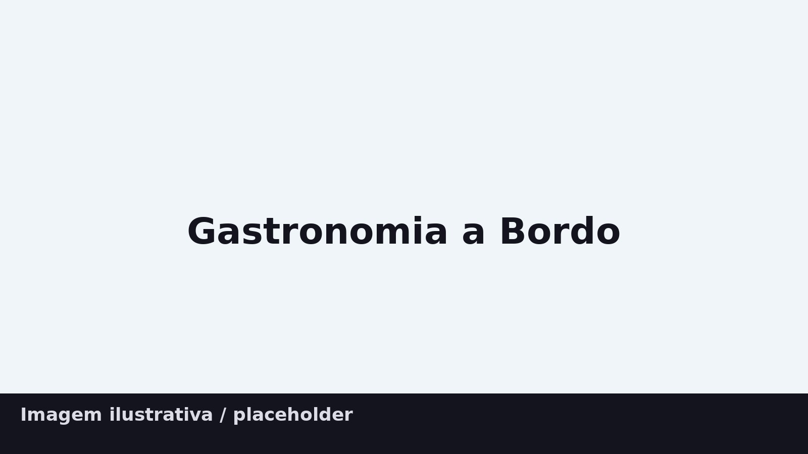 Menu degustação a bordo do ônibus turístico